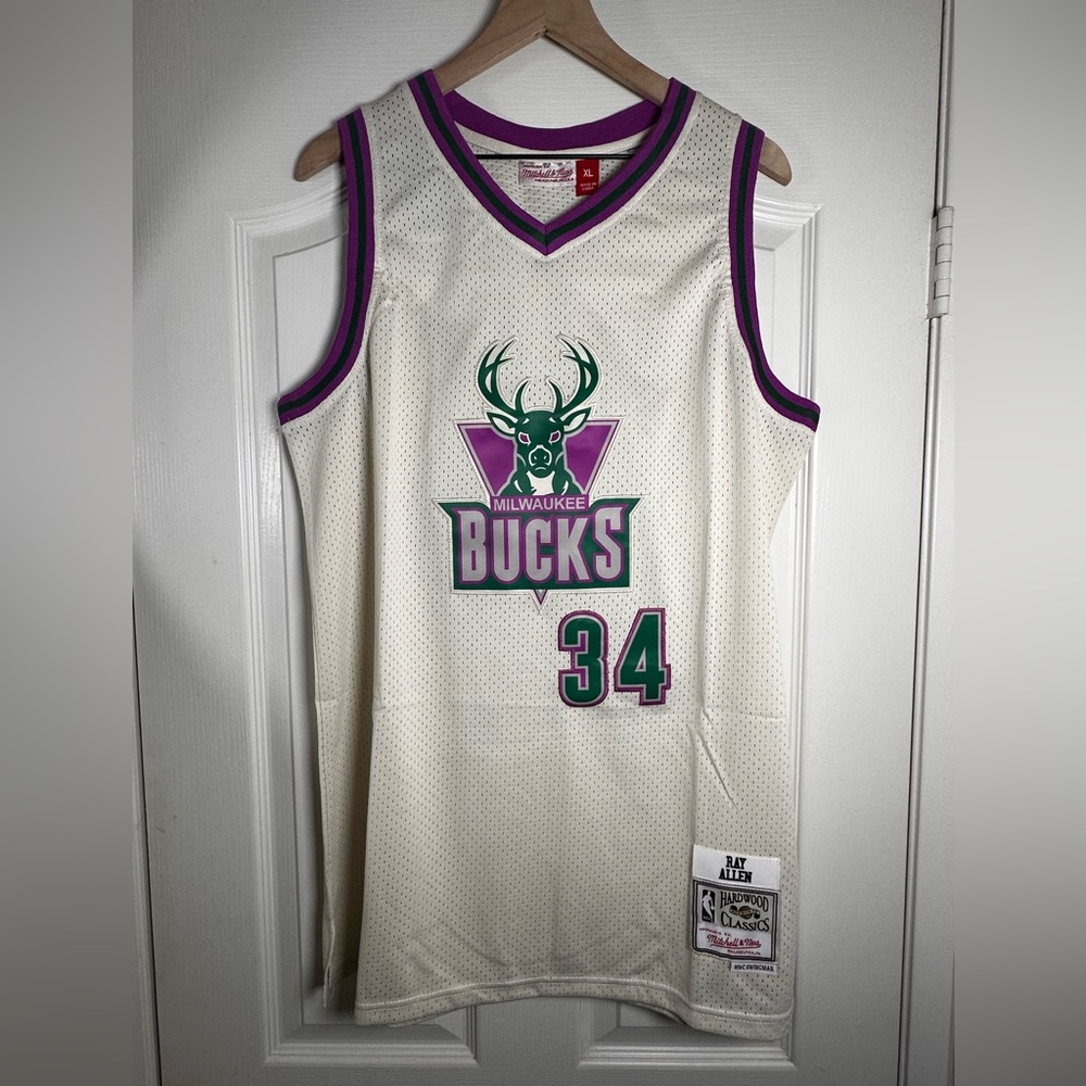 Ray Allen Milwaukee Bucks throwback jersey